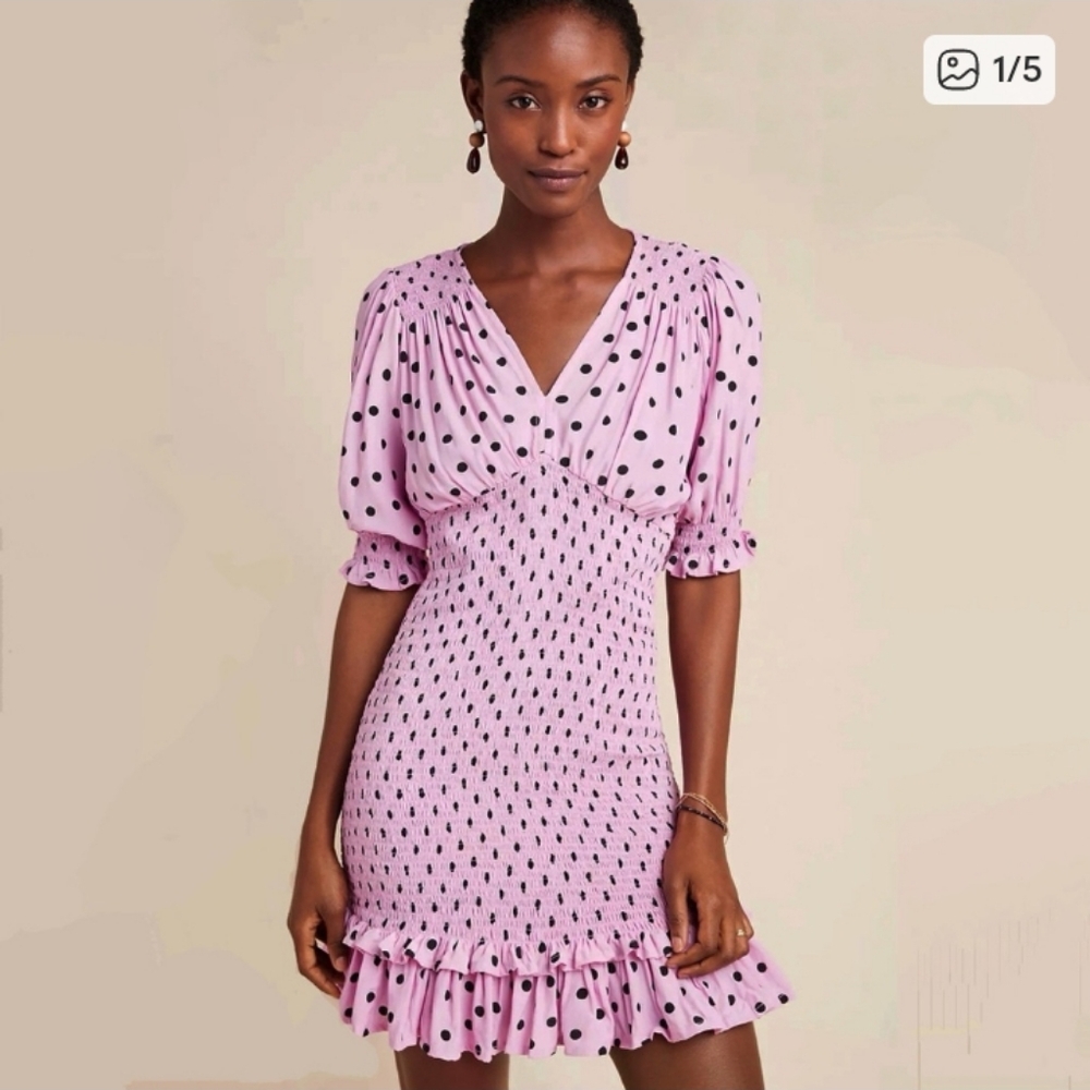 NWT Faithfull The Brand Margherita Mini Dress Size S